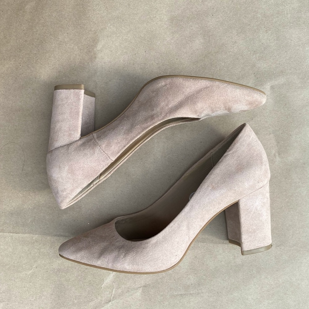 H&M Light Pink Block Heels